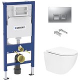 Geberit GEBBS67D35KM sat wc školjka s kompletom duofix 458.103.00.1 Delta35 | Shoptok.si
