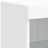 vidaXL Komoda s LED svjetlima bijela 202x37x100 cm | shoptok.hr