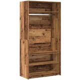 vidaXL Garderobna omara starinski les 100x50x200 cm inženirski les | Shoptok.si