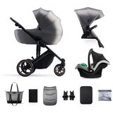 Kinderkraft kolica prime 2 3u1 mink pro shadow grey Cene