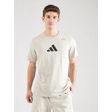 Adidas Tehnička sportska majica bež siva / crna | shoptok.hr