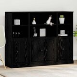  Highboard Crni hrast 132 x 35,5 x 103,5 cm Konstruirano drvo | shoptok.hr
