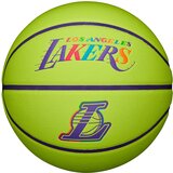 Wilson NBA Team Neon LA Lakers Sz7 lopta u