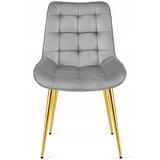  BERA stolica - svijetlosivi baršun / zlatne noge x 3 | shoptok.hr