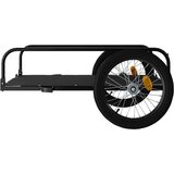 Prikolica za bicikl crna 135 x 70 x 37 cm željezna | shoptok.hr