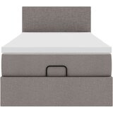 vidaXL Otomanska postelja z vzmetnico taupe 100x200 cm blago | Shoptok.si