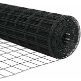 Euro ograda 0,8 x 10 m Željezo prekriveno PVC-om Siva | shoptok.hr