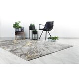 XXXL tkana preproga 200/290 cm taftano siva, zlate barve | Shoptok.si