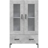  Visoka komoda boja betona 69,5 x 31 x 115 cm konstruirano drvo | shoptok.hr
