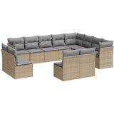  12-dijelni set vrtnih sofa od poliratana s jastucima bež | shoptok.hr
