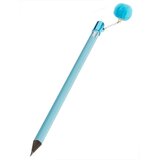 Tinc drvena olovka - pom pom charm, blue Cene