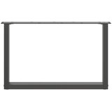  Noge za klub stolić U-oblik 2 kom antracit 70 x (42-43) cm čelik | Eponuda.com