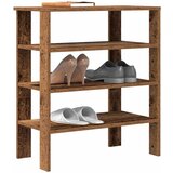 vidaXL Regal za čevlje starinski les 61x32x70 cm inženirski les Cene