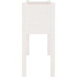 vidaXL vrtno cvetlično korito 2 kosa belo 70x31x70 cm trdna borovina | Shoptok.si
