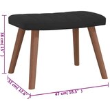  Stol za sproščanje s stolčkom črn žamet, (20957532) | Shoptok.si