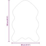  Faux Rabbit Fur Rug Olite Bijelo 80 x 120 cm Poliester | shoptok.hr