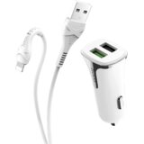 hoco. Auto punjač sa Lightning kabelom, QC, 2 x USB, 3.1 A – Z31 Universe double port, Lightning | Eponuda.ba