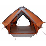  Teepee šator za 8 osoba Siva i narančasta 490 x 410 x 210 cm | shoptok.hr