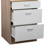 Modern Living omarica andy, bela, barva hrasta | Shoptok.si