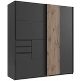 Hom`in OMARA Z DRSNIMI VRATI, barve grafita, barve hrasta | Shoptok.si