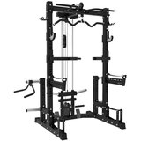JK Fitness Fitnes Rack za počepe, dipe, vadbo s škripci in več Cene