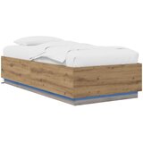  Krevetna konstrukcija s LED svjetlom Hrast artisan 80 x 200 cm | Eponuda.ba