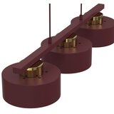  Luster na sajli MARTI 3xE27/15W/230V burgundska/zlatna | Eponuda.com