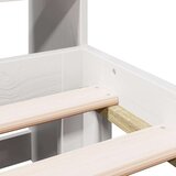 vidaXL Krevet s regalom z knjige bez madraca bijeli 160x200cm borovina | shoptok.hr