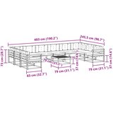  Set vanjskih sofa 11 kom. Bijela i krem | shoptok.hr