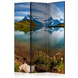  Paravan u 3 dijela - Lake with mountain reflection Switzerland [Room Dividers] 135x172 | shoptok.hr