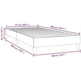 vidaXL Box spring posteljni okvir svetlo siv 80x200 cm žamet | Shoptok.si