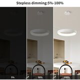 Brilagi LED prigušiva luster FALCON MODERN LED/54W/230V prečnik 60 cm bela + daljinski upravljač | Eponuda.com