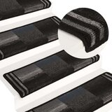  Samoljepljivi otirači za stepenice 15 kom 65x21x4 cm crno-sivi | shoptok.hr