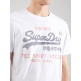 Superdry Majica 'HERITAGE' tamo siva / breskva / bijela | shoptok.hr