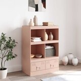  Visoka komoda ružičasta 67 x 39 x 95 cm čelična | Eponuda.ba