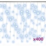  LED zavjesa sa sigama 10 m 400 LED hladne bijele 8 funkcija | shoptok.hr
