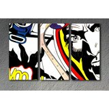  Ročno izdelana slika POP Art LICHTENSTEIN 3-delna (pop art) | Shoptok.si