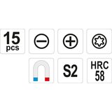  Šrafcigeri 15 Komada Yato YT-25981 | ePonuda.com