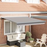vidaXL Ročna retraktibilna tenda svetlo siva 300x250 cm, Zamenjava tkanine za tendo 3x2,5 m svetlo siva Cene