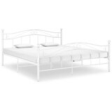  Okvir za krevet bijeli metalni 140 x 200 cm Cijene