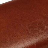 vidaXL Telovadna klop 38 cm rjava pravo usnje in trden mangov les | Shoptok.si