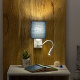  Brilagi - LED zidna lampa NUBILA 1xE27/25W/230V+ LED/3W bela/tamno plava | Eponuda.com