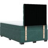 vidaXL Box spring postelja z vzmetnico temno zelen 120x190 cm žamet, (21307792) | Shoptok.si