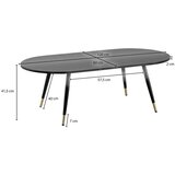 MID.YOU Klubska Miza Marble, Videz Marmorja | Shoptok.si