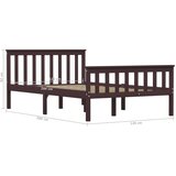 Okvir za krevet od masivne borovine tamnosmeđi 120 x 200 cm | Eponuda.com