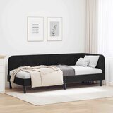  Kutni okvir kreveta Crna 80 x 200 cm Baršun | shoptok.hr