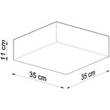  Stropna svetilka HORUS 35 črna, (21347519) | Shoptok.si