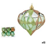  Set božićnih kuglica Dijamant Zelena Plastika 8 x 9 x 8 cm (12 kom.) Cijene