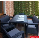 Curver Baštenska garnitura Corfu fiesta set grafit - hladno siva | ePonuda.com