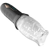 Funny Me Bellucci 360 - rotirajući vibrirajući masturbator (prozirno-crni) | shoptok.hr